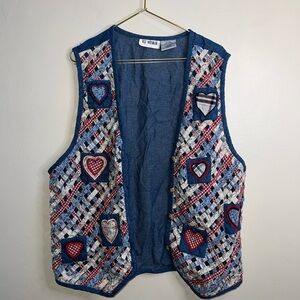 VJ‎ Woman Blue Denim Vest